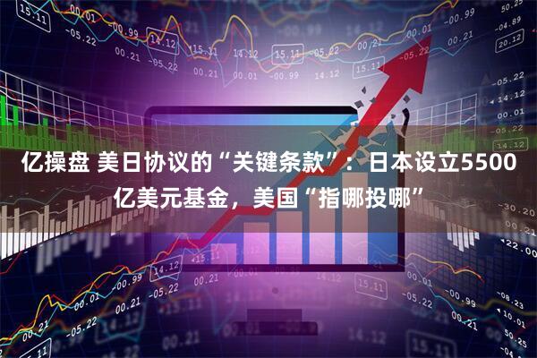 亿操盘 美日协议的“关键条款”：日本设立5500亿美元基金，美国“指哪投哪”