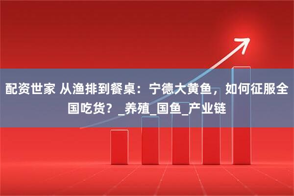 配资世家 从渔排到餐桌:宁德大黄鱼,如何征服全国吃货?_养殖_国鱼_产业链
